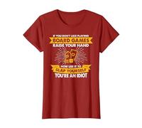 Raise Your Hand Slap Yourself - Hobby Playing Board Games T-Shirt, Women, Cranberry Red, Medium