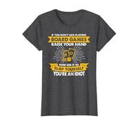 Raise Your Hand Slap Yourself - Hobby Playing Board Games T-Shirt, Women, Dark Heather Grey, X-Large