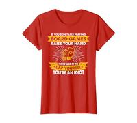 Raise Your Hand Slap Yourself - Hobby Playing Board Games T-Shirt, Women, Red, Small