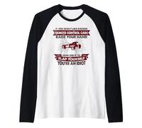 Raise Your Hand Slap Yourself - Hobby Remote Control Cars Raglan Baseball Tee
