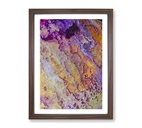 Raise Your Hands Abstract Framed Print | A2 Walnut Framed Wall Art | Ready to Hang | Abstract Fantasy Picture | Living Room Bedroom Lounge Office