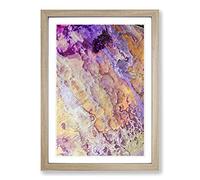 Raise Your Hands in Abstract Framed Print | A2 Oak Framed Wall Art | Ready to Hang | Abstract Fantasy Picture | Living Room Bedroom Lounge Office