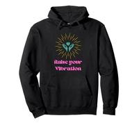 Raise Your Vibration Manifestation New Age Energy Healing Pullover Hoodie