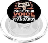 Raise Your Voice Not Your Standards Women's Equality PopSockets PopGrip for MagSafe