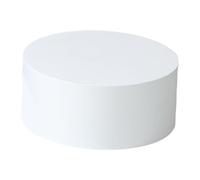 Raised Base Statue Display Stand Round Acrylic Pedestal Object Holder Decoration Suitable for Collection Shop Living Room Study, Black