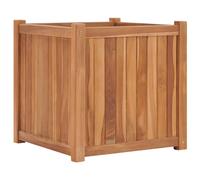 Raised Bed 50x50x50 cm Solid Teak Wood Berkfield Home Brown One Size