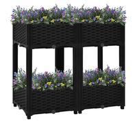 vidaXL Raised Bed Polypropylene Garden Planter Flower Box Pot Planting Bed