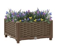 vidaXL Raised Bed 40x40x23cm PP, Brown