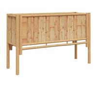Raised Bed Brown Bamboo Garden Planter Outdoor Modern Minimalist Box vidaXL