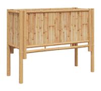 Raised Bed Brown Bamboo Garden Planter Outdoor Modern Minimalist Box vidaXL