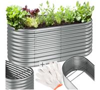 Raised bed Flormma, 1257l, galvanised, 200x100x80cm
