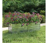 vidaXL Garden Raised Bed 160x40x45 cm Galvanized Steel