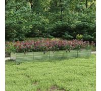 vidaXL Garden Raised Bed 400x80x45cm Galvanized Steel