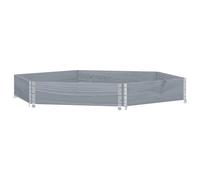 (grey, 160 x 160 cm) vidaXL Raised Bed Garden Planter Flower Plant Pot Hexagon Solid Wood Pine