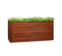 Raised Bed Garden Planter Grow Box Container Herbs Vegetables 120x60x60cm Rust