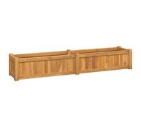 vidaXL Raised Bed 150x30x25 cm Solid Wood Teak