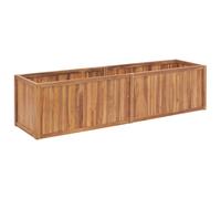 Raised Bed Garden Planter Wooden Flower Pot Plant Pot Solid Wood Teak vidaXL