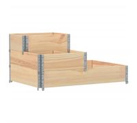 Raised Bed Outdoor Planter Garden Flower Pot Plant Pot Solid Wood Pine vidaXL