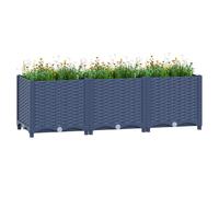 vidaXL Raised Bed Outdoor Plant Box Garden Planter Flower Pot Polypropylene