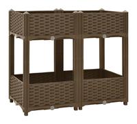 Raised Bed Polypropylene Garden Planter Pot Planting Box Flower Pot vidaXL