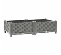 Raised Bed Polypropylene Garden Planter Pot Planting Box Flower Pot vidaXL