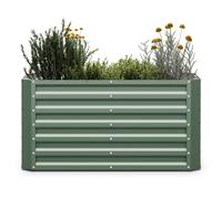 blumfeldt High Grow Straight Raised Bed for Garden, 575L Planter in Frost & Rust-Proof Galvalume Steel, Ergonomic 60cm Height for Vegetables, Herbs & Flowers - Easy Assembly