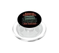 Raised By Cassette Tapes And Sarcasm Gen X PopSockets PopGrip for MagSafe