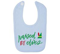 Raised by Elves Cotton Baby bib - Pastel Blue