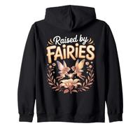 Raised by Fairies Fairy Fairycore Magic Zip Hoodie