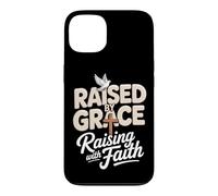 Raised By Grace Raising With Faith Dad Christian Father Case for iPhone 13