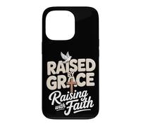 Raised By Grace Raising With Faith Dad Christian Father Case for iPhone 13 Pro