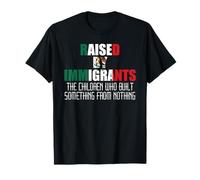 Raised by Immigrants Mexican American Immigration Rights USA T-Shirt