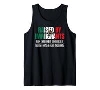 Raised by Immigrants Mexican American Immigration Rights USA Tank Top