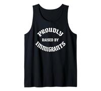 Raised by Immigrants Mexican American Immigration Rights USA Tank Top