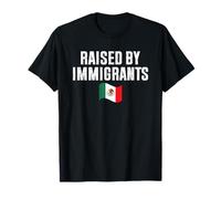 Raised by Immigrants Mexican Flag T-Shirt