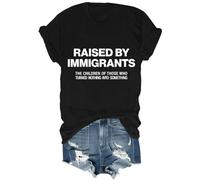 Raised by Immigrants Shirt Support Built by Immigrants Tshirt Unisex Black