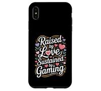 Raised By Love Sustained By Gaming Heart Case for iPhone XS Max