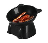 Raised Cat Bowl - 13x10cm Tilted Elevated Cat Food Dish, Non Slip Water Bowl, Ergonomic Dog Feeding, Prevent Neck Whisker Fatigue | Tall Pet Bowls for Comfortable Stress Free Mealtime Pet Dish