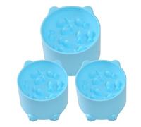Raised Cat Bowl | Anti Vomiting Water Dish Feeder, Slow Eating | 3PCS Spill Proof Cat Bowl is a high, smooth and safe cat supplies for pet lovers