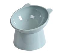 Raised Cat Bowl, Elevated Cat Bowls with Stand Tilted, Anti Vomit Cat Food Bowl Ergonomic Cat Feeding Bowls Cat Feeder Food Water Bowl Cat Dishes 15° Tilted Raised Cat Feeder (Grey)