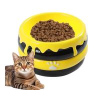 Raised Cat Bowl - Elevated Food and Water Bowls | Non-Slip Pet Feeding Dish, Anti Vomiting Feeding Food and Water Bowls for Indoor Cats