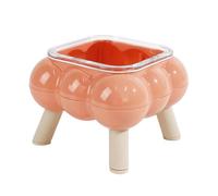 Raised Cat Bowl, Elevated Food and Water Dish, Anti-Black Chin Design, High Leg Stable Base, Pet Feeder for Daily Home, Travel, Outdoor Feeding, Light Green, Yellow, Dark Pink