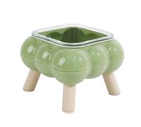 Raised Cat Bowl, Lifted Food Dish, Anti Black Chin Design and Elevated Water Feeder, Pet Feeding Solution for Home, Apartment, Floor, Travel, Outdoor Use, 4.13x5.51in