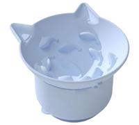 Raised Cat Bowl, Raised Cat Bowl, Raised and Tilted Silicone Water Bowl for Pets, Raised Cat Bowls, Cat Bowls Against Vomiting to Protect the Spine of Pets