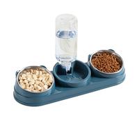 Raised Cat Bowl | Raised Dog Bowl and Bowl | Stainless Steel Non-Slip Pet Feeder | for Small Animals Kittens Puppies Indoor
