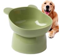 Raised Cat Bowl - Slanted Elevated Dog Bowl | Raised Slanted Dog Bowl Stands, Anti Overturning Slanted Dog Feed Bowl, Cartoon Neck Guard to Prevent Tipping Over Pet Bowl