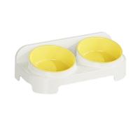 Raised Cat Bowl - Tilted Non-Slip Pet Feeder, Elevated Cat Food Bowl, Dog Water Feeder | High-Leg Slanted Anti-Tipping Dish, Neck-Protecting Feeding for Kitten, Puppy, Small to Large Pets, Home and