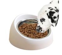 Raised Cat Bowls, 16° Tilted Cat Feeder Sidebeard Friendly, Whisker Fatigue Cat Increased Feeder, Shallow, Food Water Shallow Cat Platter