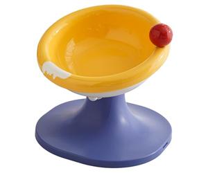 Raised Cat Bowls - 60° Angled Ergonomic Raised Cat Bowls for Small Cats and Kittens | Indoor Food & Pets Suitable for Apartments