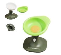 Raised Cat Bowls, Flower Shaped Pet Food Dish Stress Free on Neck and Spine Dishwasher Safe Feeding Bowls, Neck Protection, Whisker-Friendly, Leak Proof for All Age Cats & Dogs